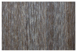 5' X 7' Blue Striped Hand Woven Area Rug