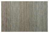5' X 7' Blue Striped Hand Woven Area Rug