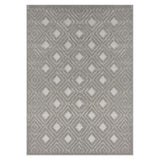 5' X 7' Gray Geometric Area Rug