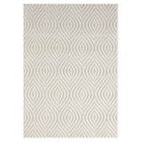 5' X 7' Ivory Trellis Area Rug