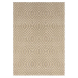 5' X 7' Beige Trellis Area Rug