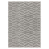 5' X 7' Gray Trellis Area Rug