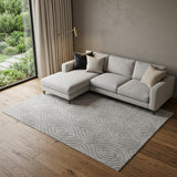 8' X 10' Gray Trellis Area Rug