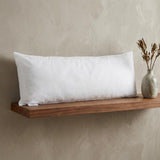 12" X 28" White Lumbar Throw Pillow Insert