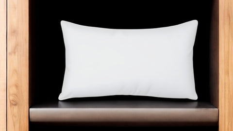 16" X 24" White Lumbar Throw Pillow Insert