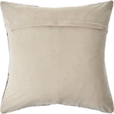 20" Beige and Gray Throw Pillow