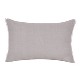 Natural and Ivory Throw Pillow with Embroidery