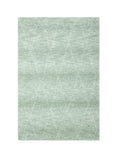 5' X 8' Green and Ivory Geometric Power Loom Distressed Non Skid Area Rug