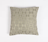 16" Pink Geometric Cotton Throw Pillow Cover With Embroidery