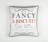 16" Black and White Handmade Text Indoor Outdoor Throw Pillow Cover