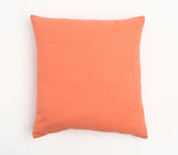 18" Orange Handmade Indoor Outdoor Throw Pillow Cover