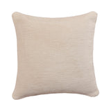 20" Ivory Chenille Throw Pillow