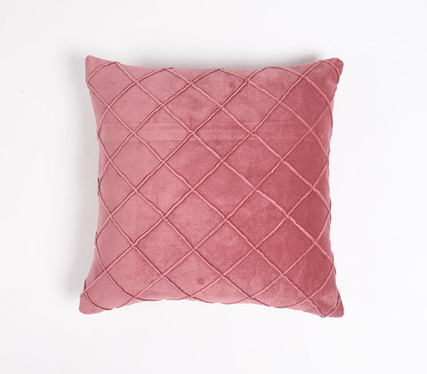 18" Purple Geometric Cotton Throw Pillow Cover
