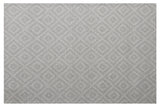 5' X 8' Gray and Ivory Geometric Hand Woven Non Skid Area Rug