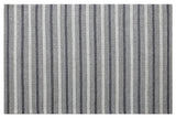 5' X 8' Gray and Ivory Striped Hand Woven Non Skid Area Rug