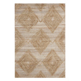 5' X 8' Brown Geometric Hand Woven Area Rug