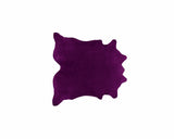 5' X 7' Purple Cowhide Hand Knotted Area Rug