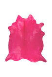 6' X 7' Pink Cowhide Hand Knotted Area Rug