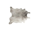 5' X 7' Taupe and Ivory Cowhide Hand Knotted Area Rug