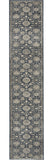 10' Beige And Blue Floral Medallion Runner Rug