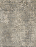 7' X 10' Beige and Gray Abstract Power Loom Area Rug