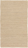 3' X 5' Natural Jute Flatweave Handmade Area Rug