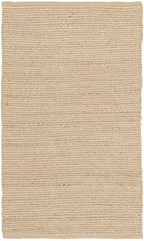 3' X 5' Natural Jute Flatweave Handmade Area Rug