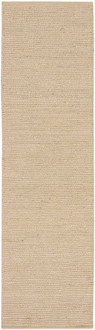 8' Natural Jute Flatweave Handmade Runner Rug