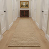 12' Natural Jute Flatweave Handmade Runner Rug