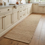 8' Natural Jute Flatweave Handmade Runner Rug