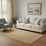 5' X 7' Natural Jute Flatweave Handmade Area Rug