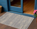 3' X 5' Gray And Beige Abstract Indoor Outdoor Area Rug