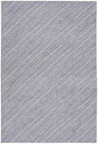 4' X 6' Gray and Ivory Abstract Power Loom Washable Non Skid Area Rug