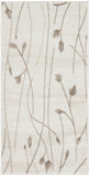 2' X 4' Beige And Ivory Floral Area Rug