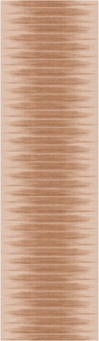 8' Brown Ombre Distressed Non Skid Runner Rug