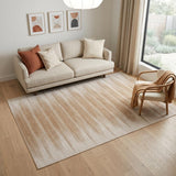 5' X 7' Brown Ombre Distressed Non Skid Area Rug