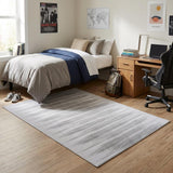 5' X 7' Gray Ombre Distressed Non Skid Area Rug