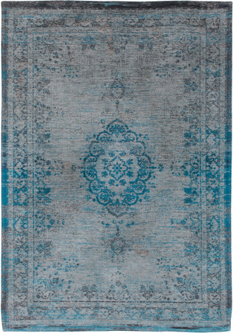 3' X 5' Gray and Green Medallion Non Skid Area Rug