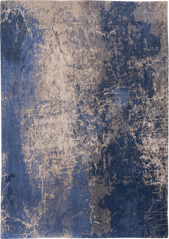 6' X 8' Blue and Gray Abstract Non Skid Area Rug