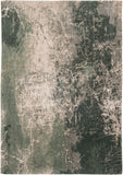 5' X 7' Beige and Green Abstract Non Skid Area Rug