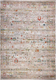 6' X 8' White Oriental Non Skid Area Rug