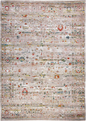 6' X 8' White Oriental Non Skid Area Rug