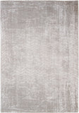 3' X 5' Gray and White Chevron Non Skid Area Rug