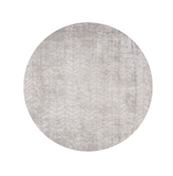 5' Gray and White Round Chevron Non Skid Area Rug