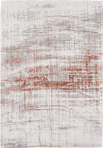 7' X 9' Gray and Yellow Abstract Non Skid Area Rug