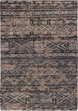 6' X 8' Gray and Beige Oriental Non Skid Area Rug