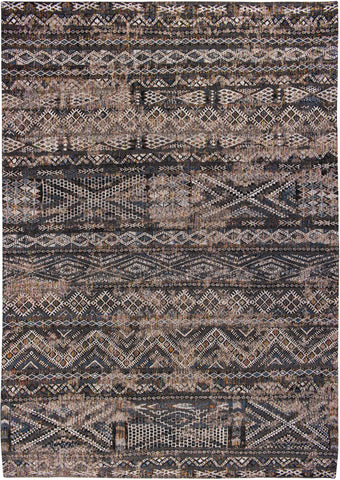 6' X 8' Gray and Beige Oriental Non Skid Area Rug
