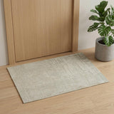 3' X 5' Gray and Beige Abstract Non Skid Area Rug