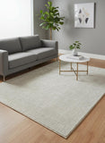 6' X 8' Gray And Beige Abstract Washable Area Rug