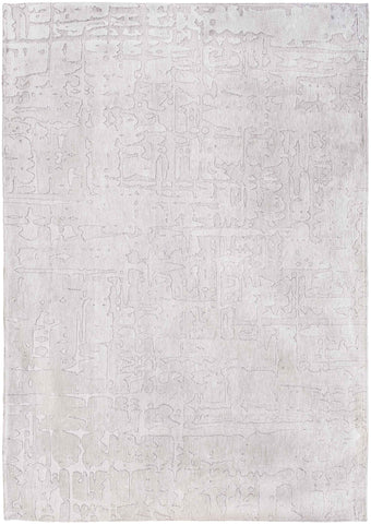 3' X 5' White Abstract Non Skid Area Rug